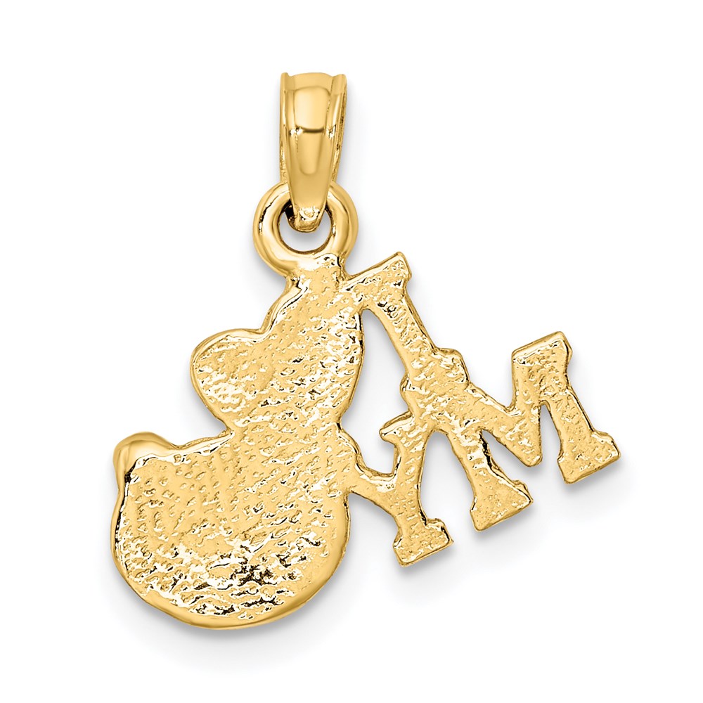 14K Gelbgold Charm „I LOVE MY CAT