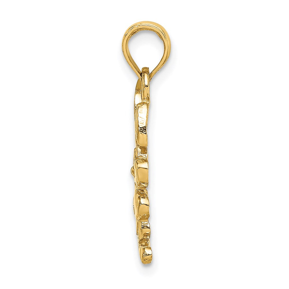 14K Gelbgold Hase Charm