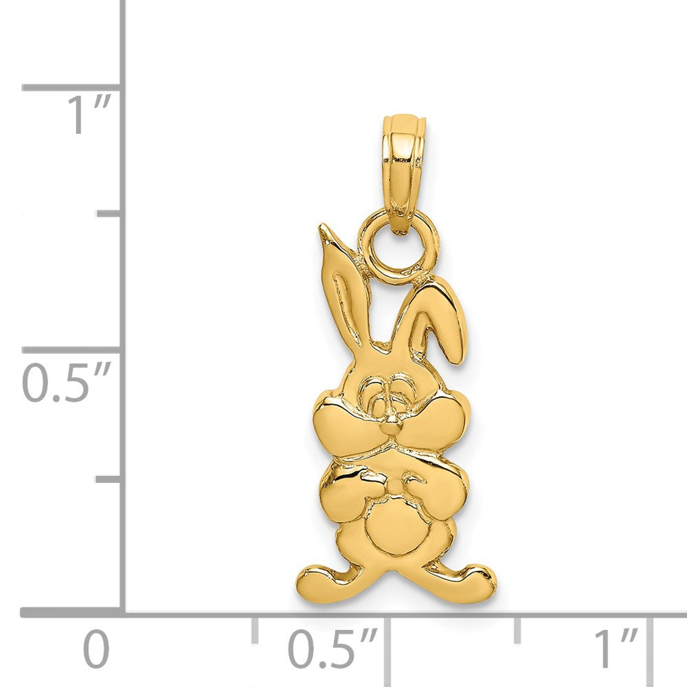 14K Gelbgold Hase Charm