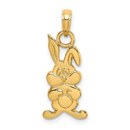 14K Gelbgold Hase Charm