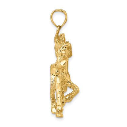 14K Gelbgold Charm „Tanzendes Pferd“