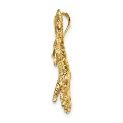 14K Gelbgold Fliegender-Adler-Charm