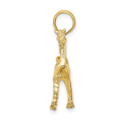 14K Gelbgold 3-D Pferde-Charm