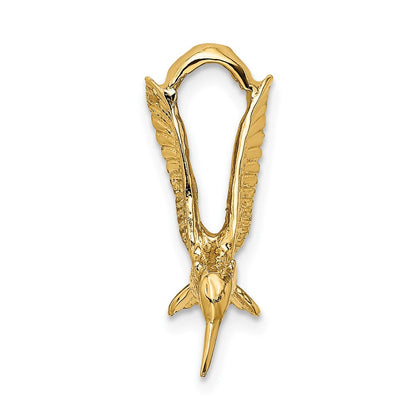14K Gelbgold 3-D Kolibri-Charm