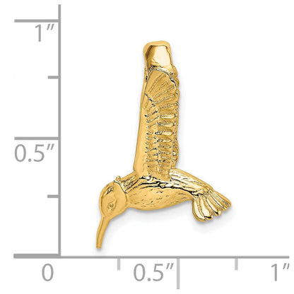 14K Gelbgold 3-D Kolibri-Charm
