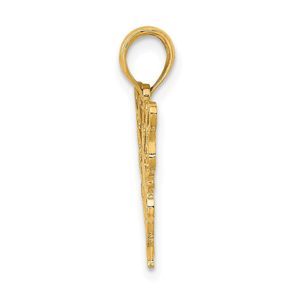 14K Gelbgold Schmetterling Charm