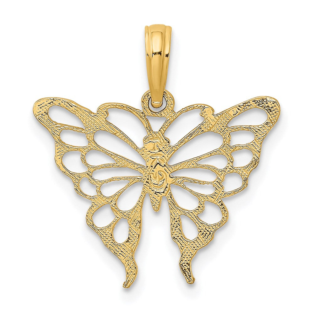 14K Gelbgold Schmetterling Charm