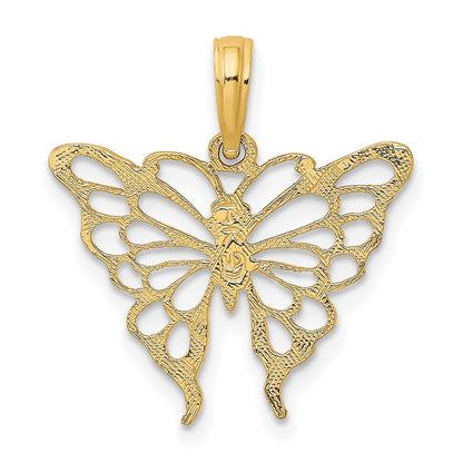 14K Gelbgold Schmetterling Charm