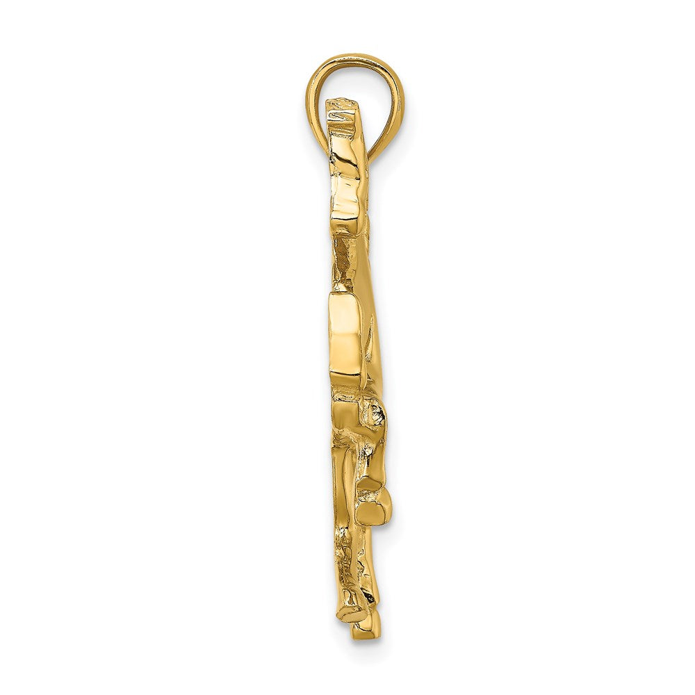 14K Gelbgold Pferd-Charm