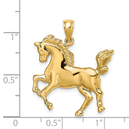 14K Gelbgold Pferd-Charm