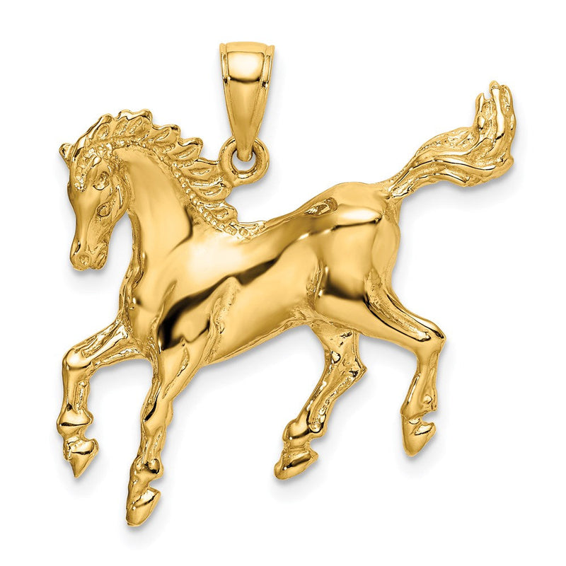 14K Gelbgold Pferd-Charm
