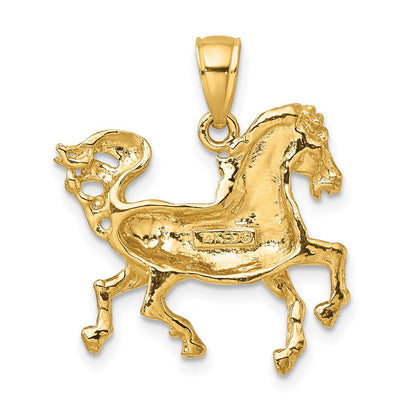 14K Gelbgold Pferd-Charm