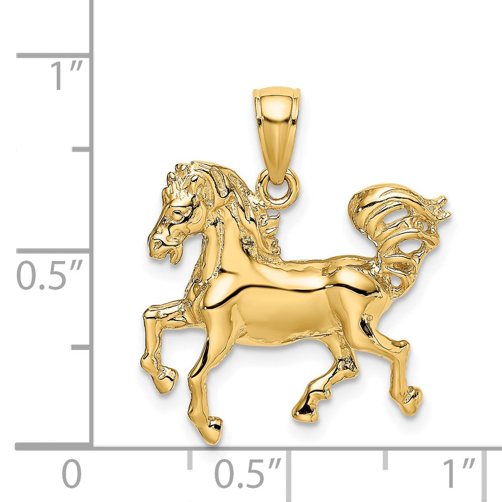 14K Gelbgold Pferd-Charm