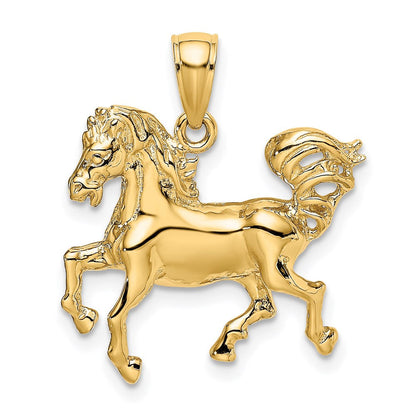 14K Gelbgold Pferd-Charm