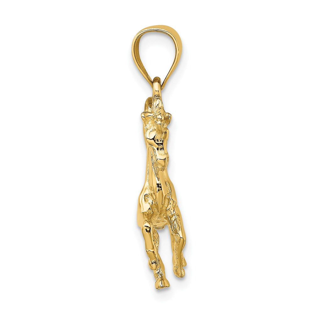 14K Gelbgold 3-D Pferd-Charm