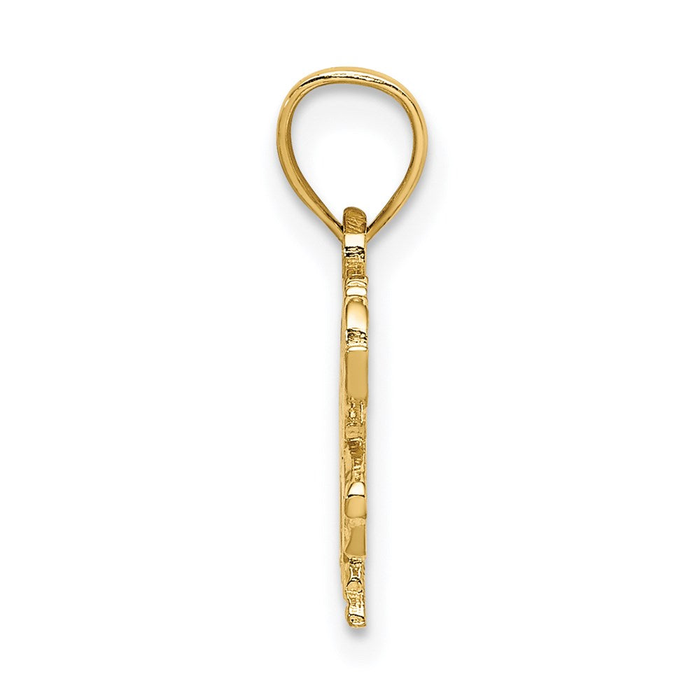 14K Gelbgold Carousel Pferd Charm