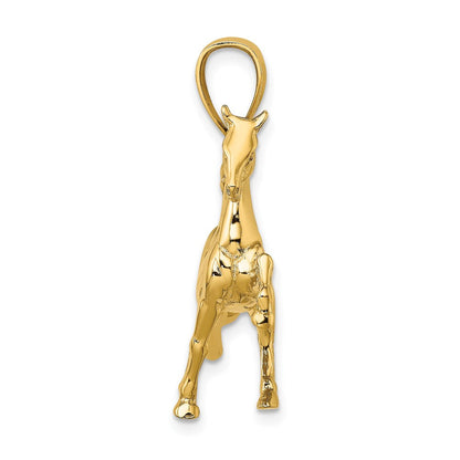 14K Gelbgold 3-D Tennessee Walking Horse Charm