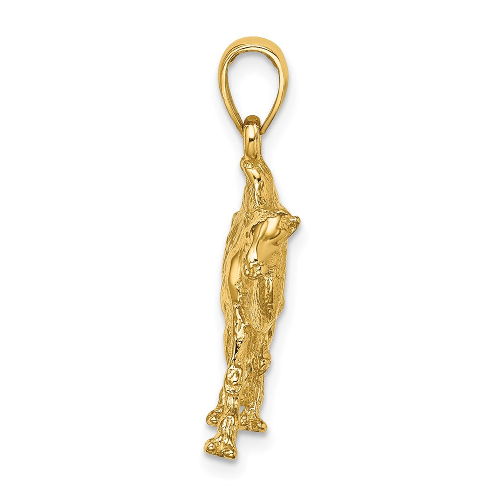 14K Gelbgold 3-D Kamel-Charm