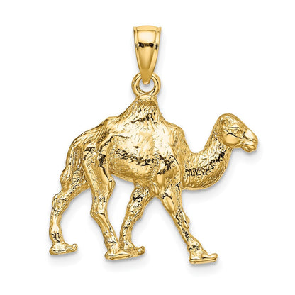 14K Gelbgold 3-D Kamel-Charm