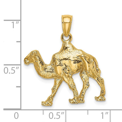 14K Gelbgold 3-D Kamel-Charm