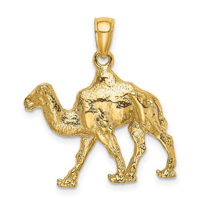 14K Gelbgold 3-D Kamel-Charm