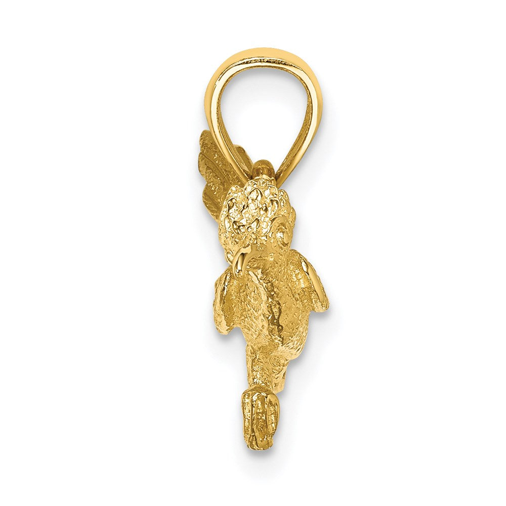 14K Gelbgold 3-D Roadrunner-Charm