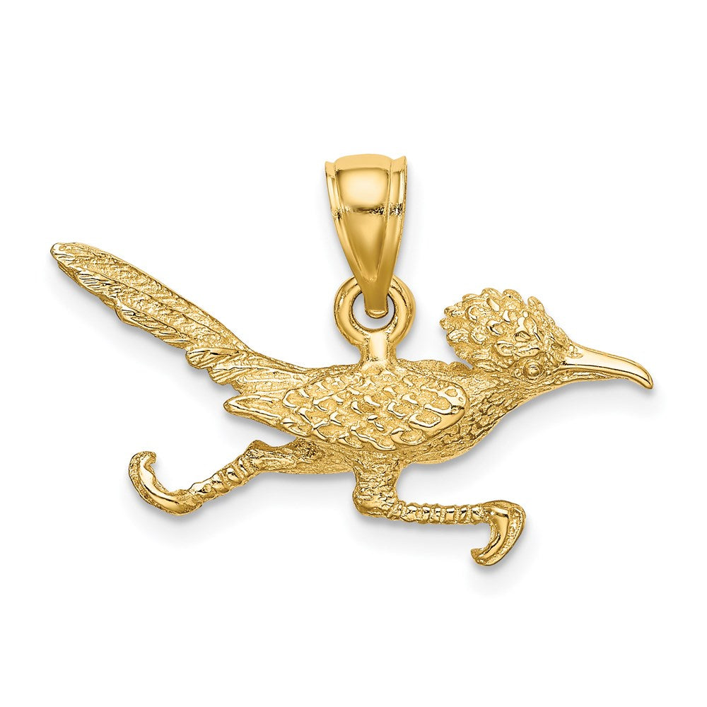 14K Gelbgold 3-D Roadrunner-Charm
