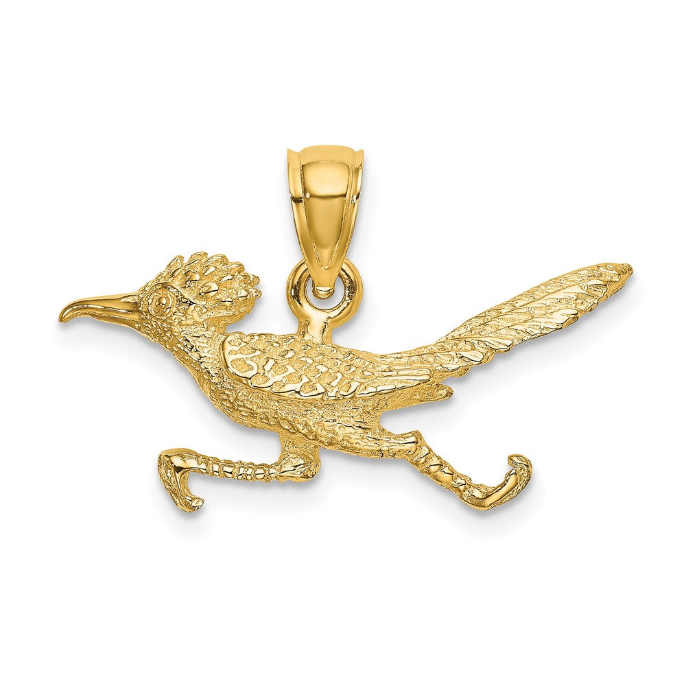 14K Gelbgold 3-D Roadrunner-Charm