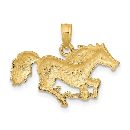 14K Gelbgold Laufendes-Pferd-Charm