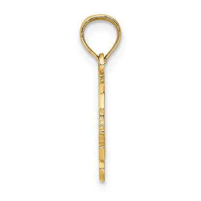 14K Gelbgold I Herz Turtles Charm