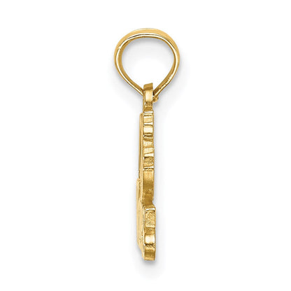 14K Gelbgold I Herz Wolves Charm