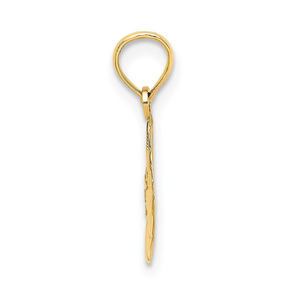 14K Gelbgold Sonne Charm