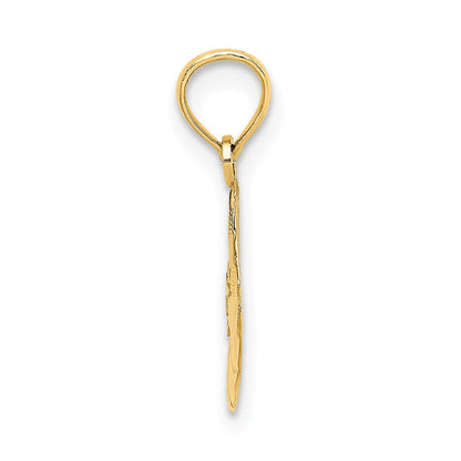 14K Gelbgold Sonne Charm