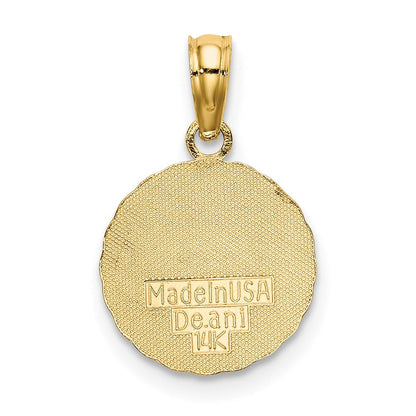 14K Gelbgold Sonne Charm