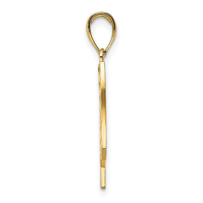 14K Gelbgold Charm mit Emaille-Amerikanische-Flagge** Alternativ, noch natürlicher formuliert: **14K Gelbgold Charm mit Amerikanischer Flagge in Emaille
