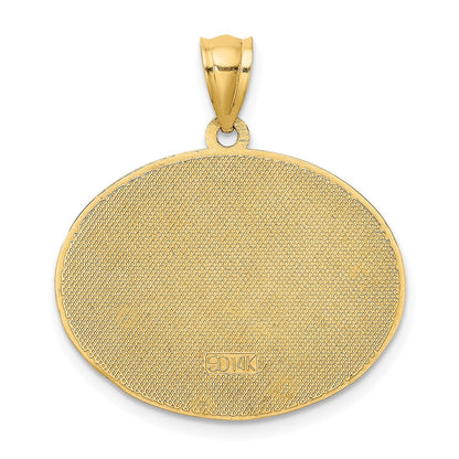 14K Gelbgold Charm mit mehrfarbigem Emaille-Strandmotiv "CAPE MAY NEW JERSEY