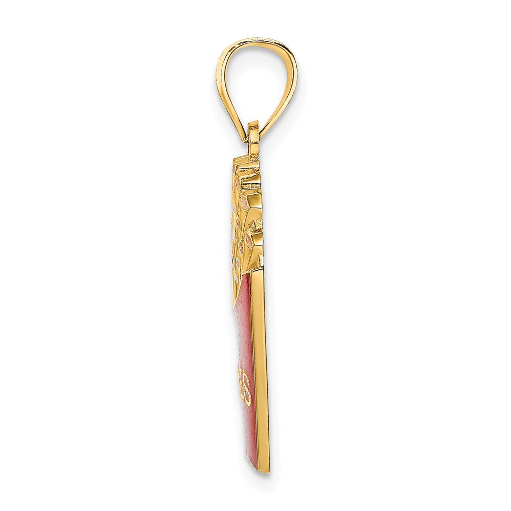 14K Gelbgold-Charm „Pommes Frites“ mit Emaille