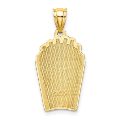 14K Gelbgold-Charm „Pommes Frites“ mit Emaille