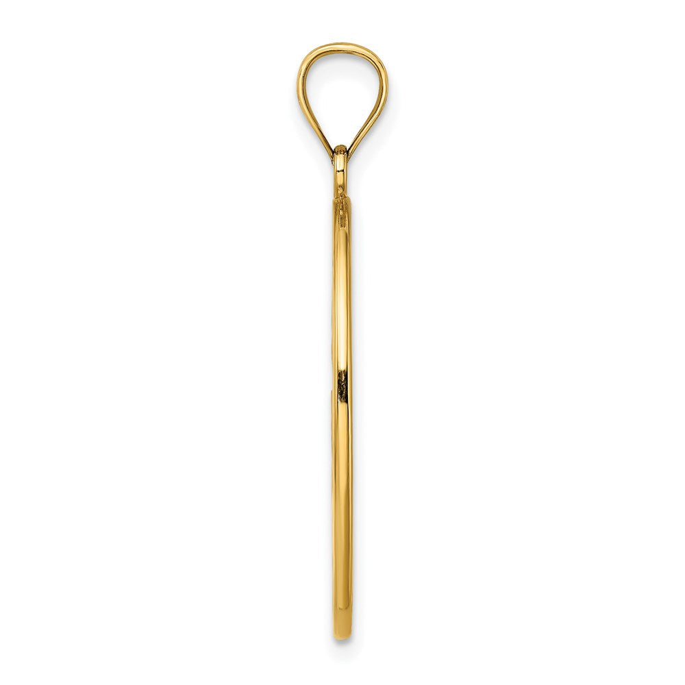 14K Gelbgold Emaille-Charm „Hummel und Blumen“