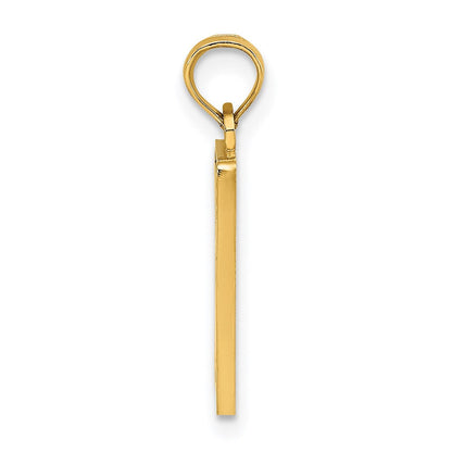 14K Gelbgold Emaille-Charm „Meilenmarkierung 0 / KEY WEST“