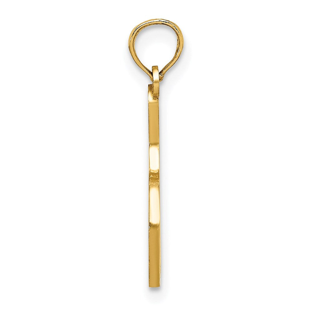 14K Gelbgold Emaille Bowling Kugel und Brosche Charm