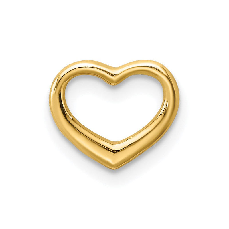 14K Gelbgold Poliert Mini Floating Herz Anhänger