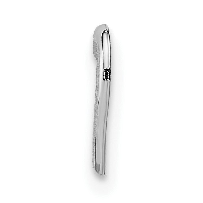 14K Weißgold Mini Floating Herz Anhänger