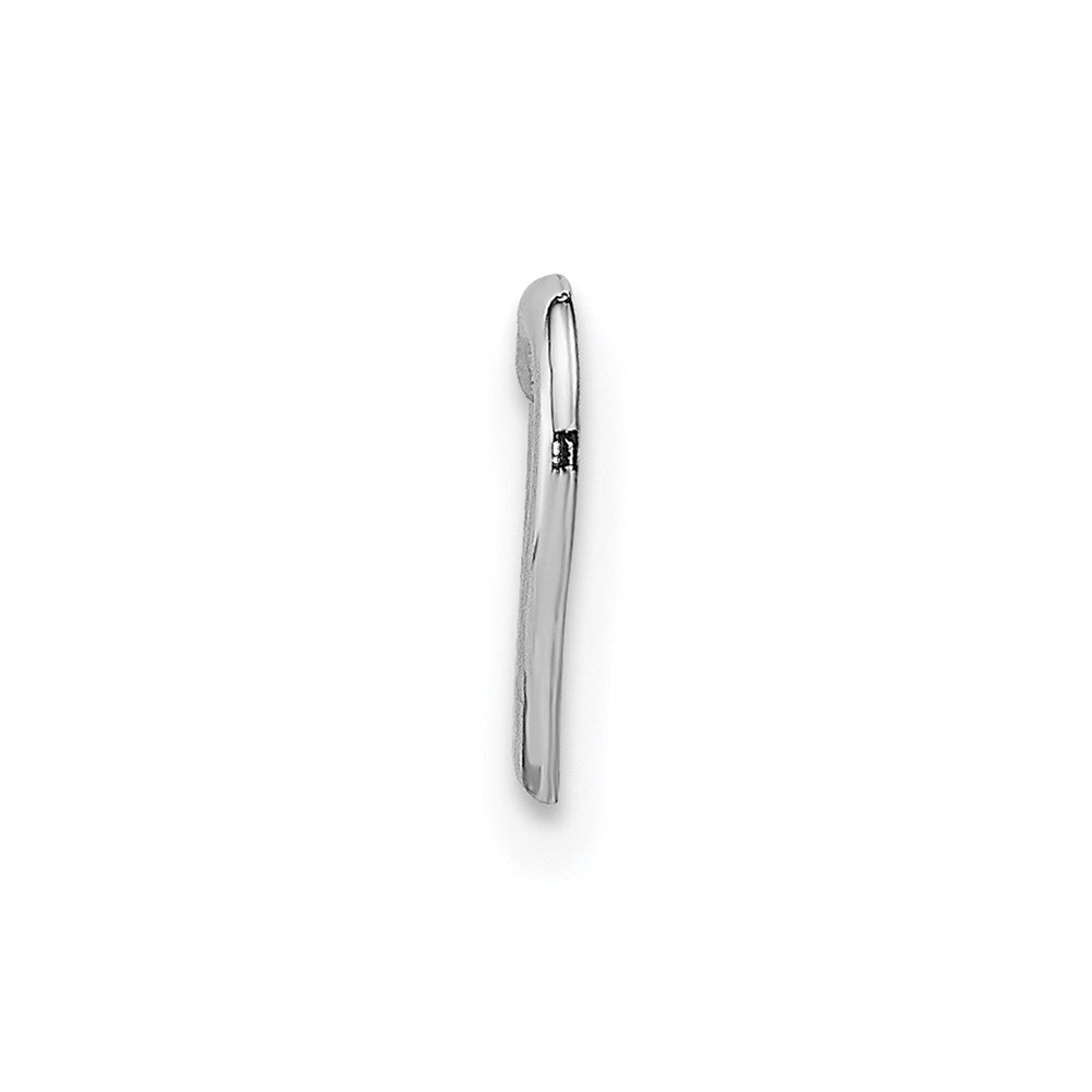 14K Weißgold Mini Floating Herz Anhänger