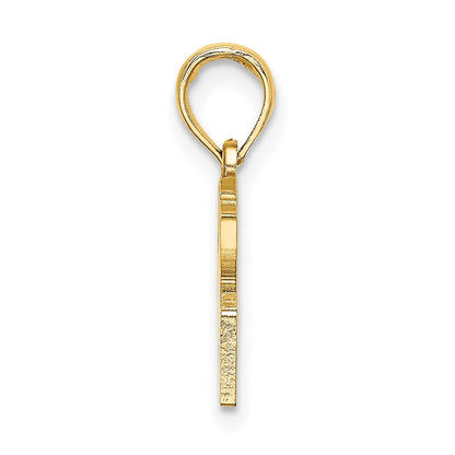 14K Gelbgold Charm „Hände formen ein Herz“
