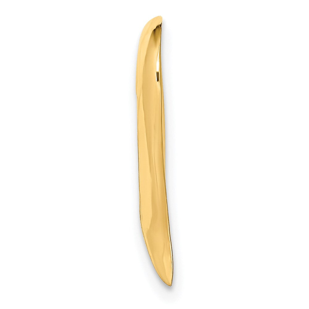 14K Gelbgold Groß Floating Herz Anhänger