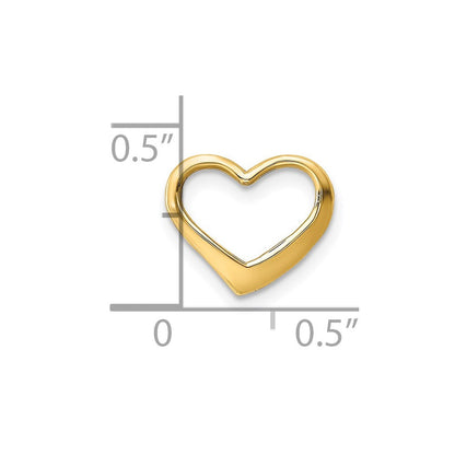 14K Gelbgold Floating Herz Charm