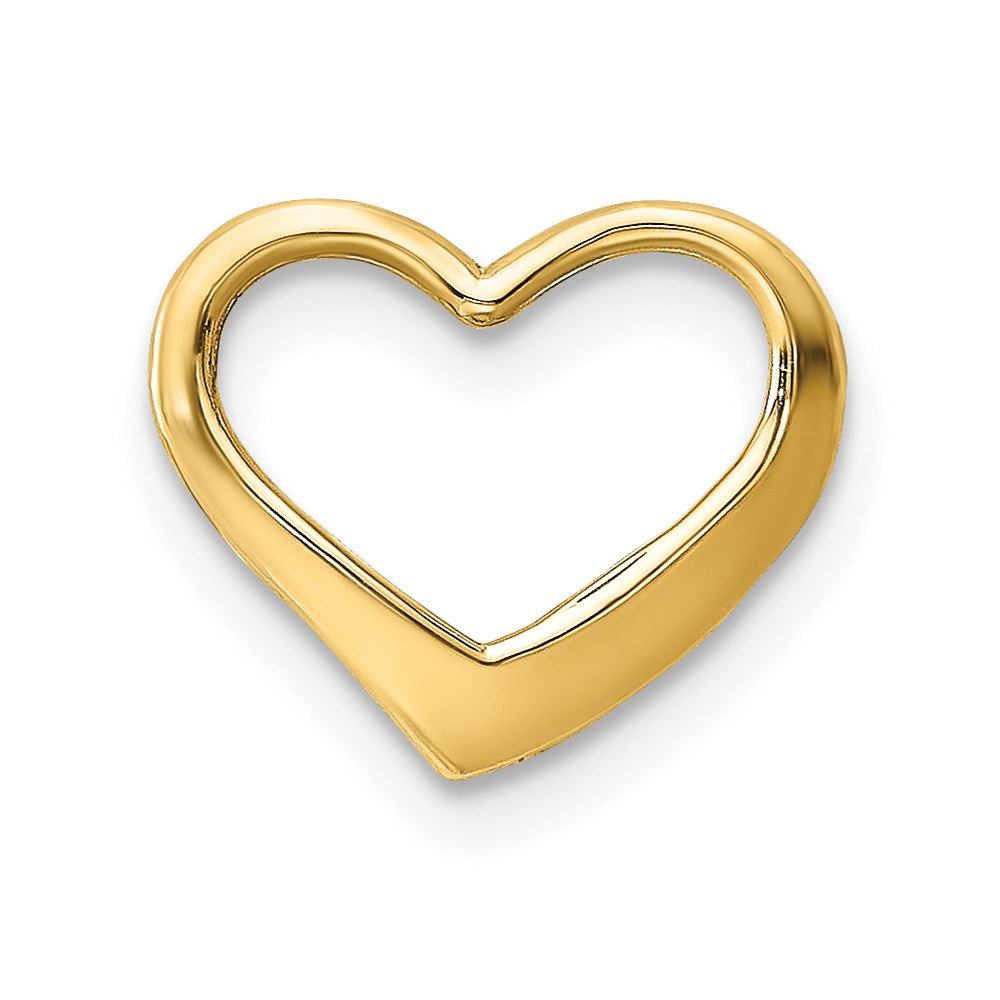 14K Gelbgold Floating Herz Charm