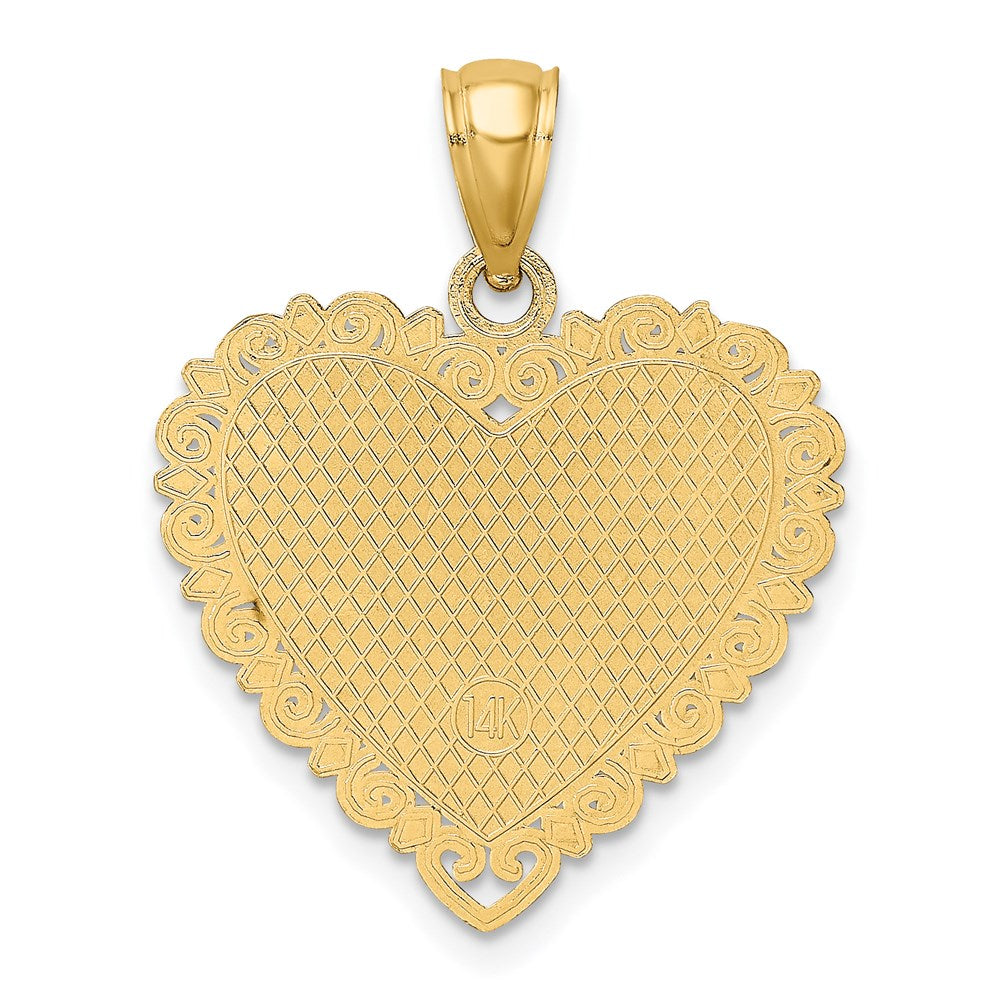 14 Karat Gelbgold LOVE IS...HERZ-Charm