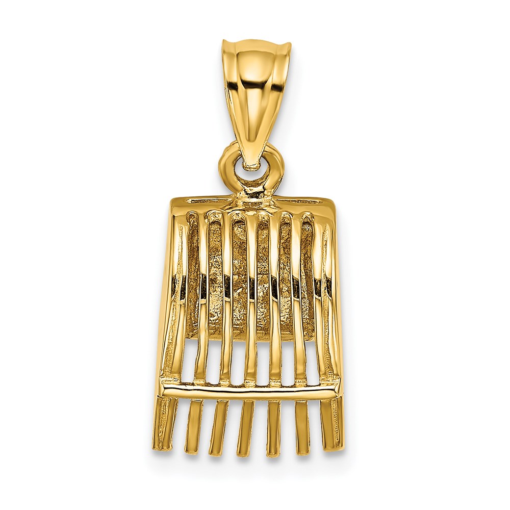 14K Gelbgold 3D-Preiselbeerschöpfkelle-Charm